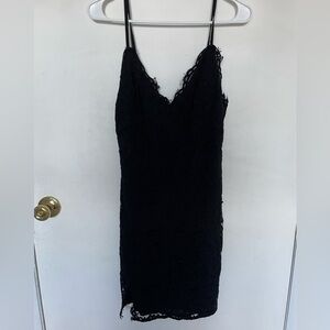 Elegant Black Lace Dress